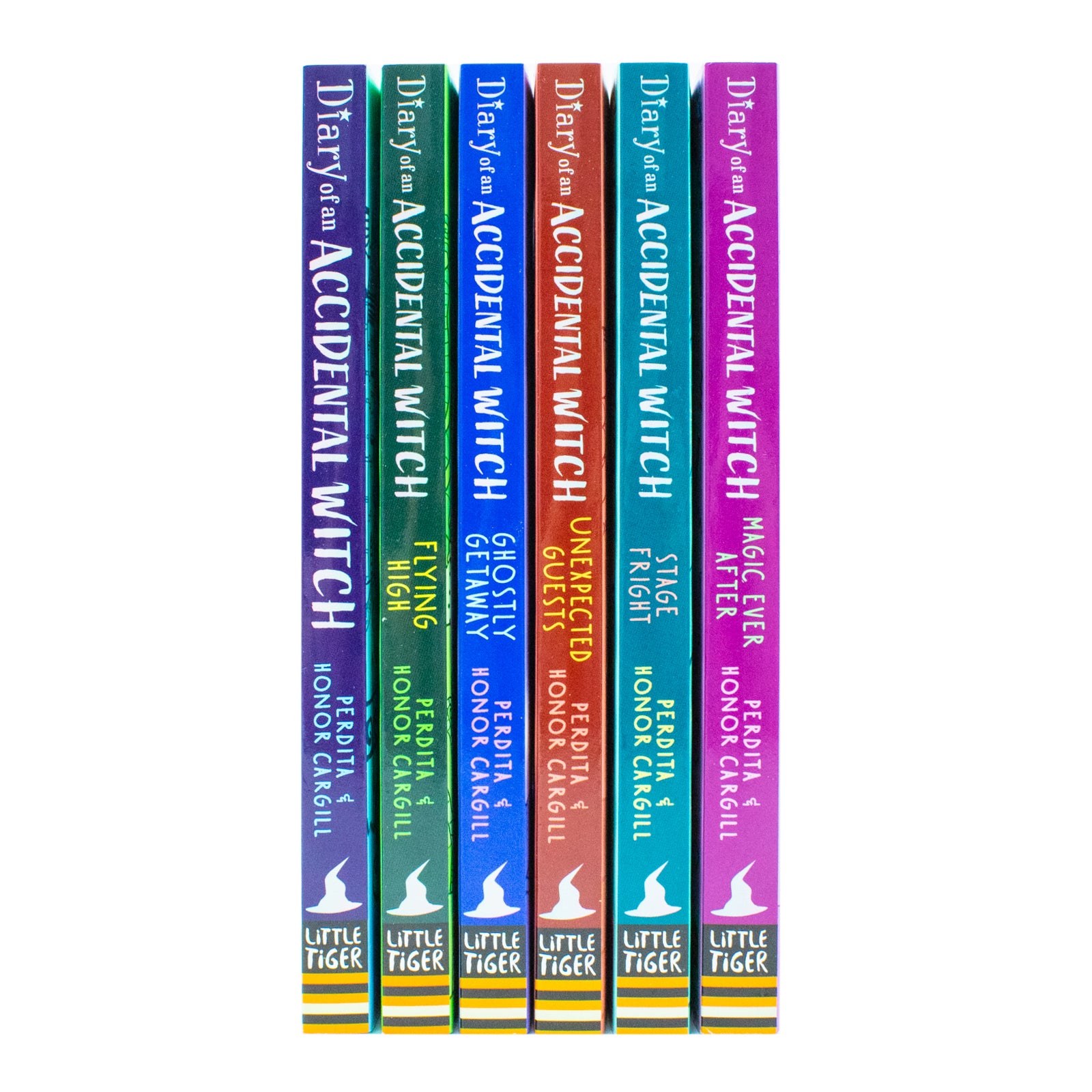 Diary of an Accidental Witch Flying High and Ghostly Getaway paperback covers from the Bea Black series