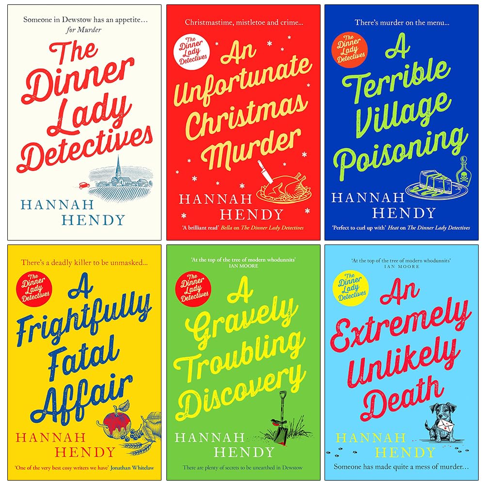 The Dinner Lady Detectives 6 Books Collection Set by Hannah Hendy - cosy crime paperback fiction