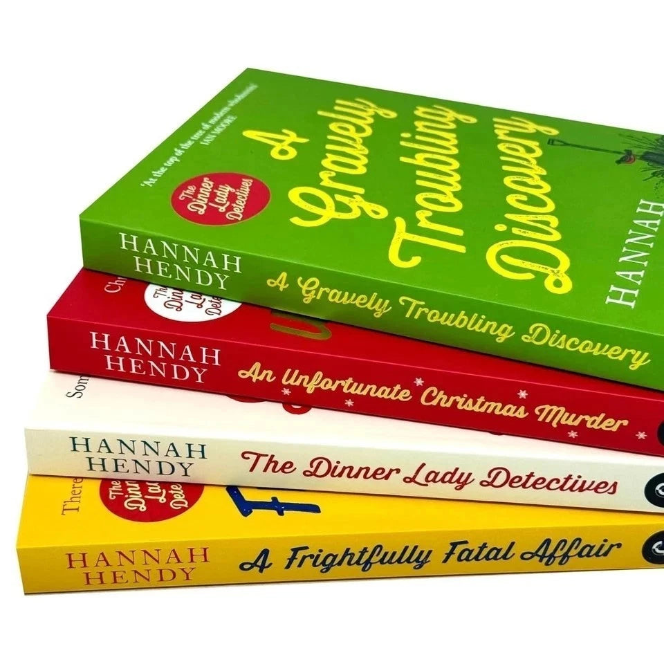 An Unfortunate Christmas Murder paperback cover by Hannah Hendy, Dinner Lady Detectives series