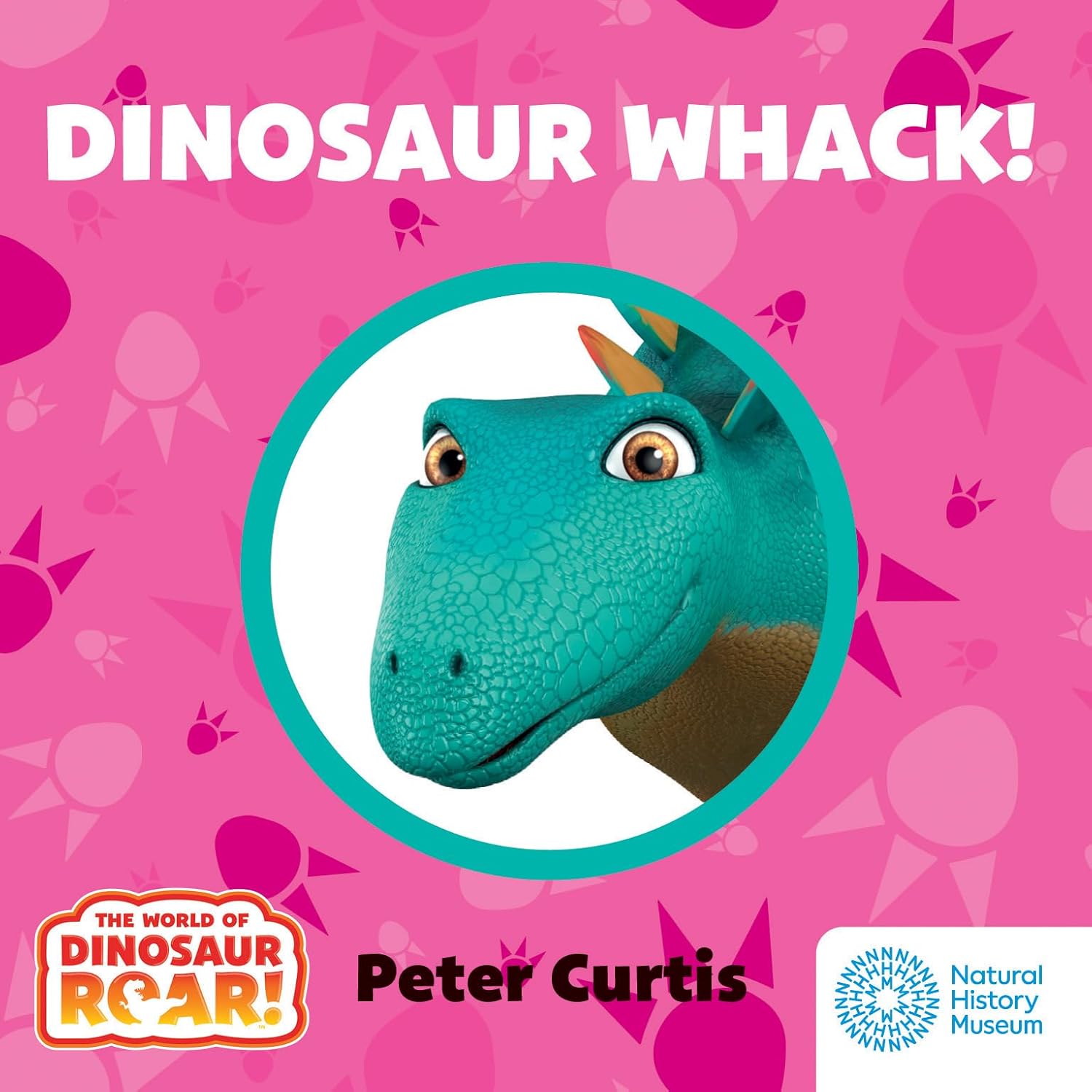 Open pages from the Dinosaur Roar! What Dinosaur Am I? board books showing dinosaur clues and illustrations