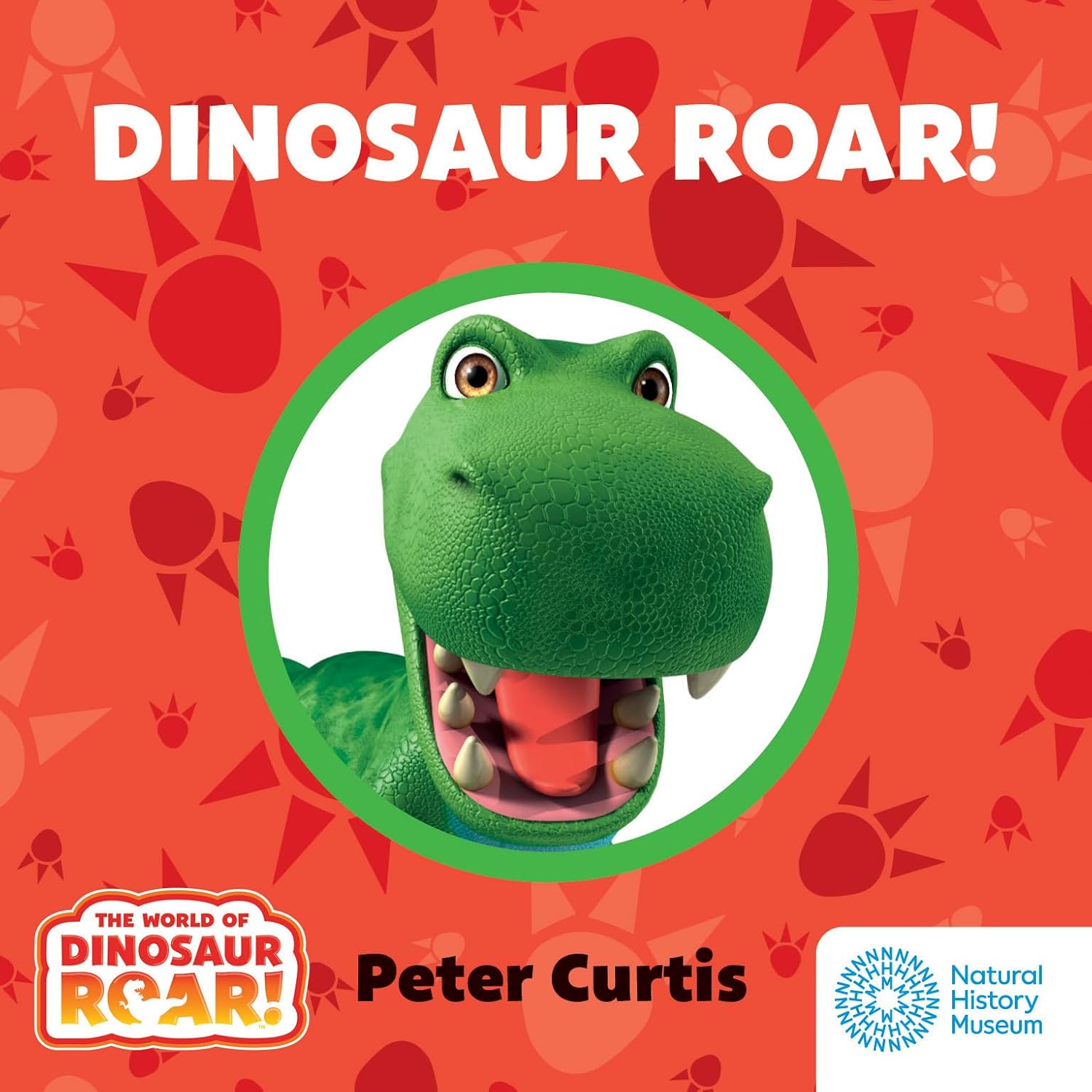 Back cover of The World of Dinosaur Roar! What Dinosaur Am I? Little Library board book slipcase set