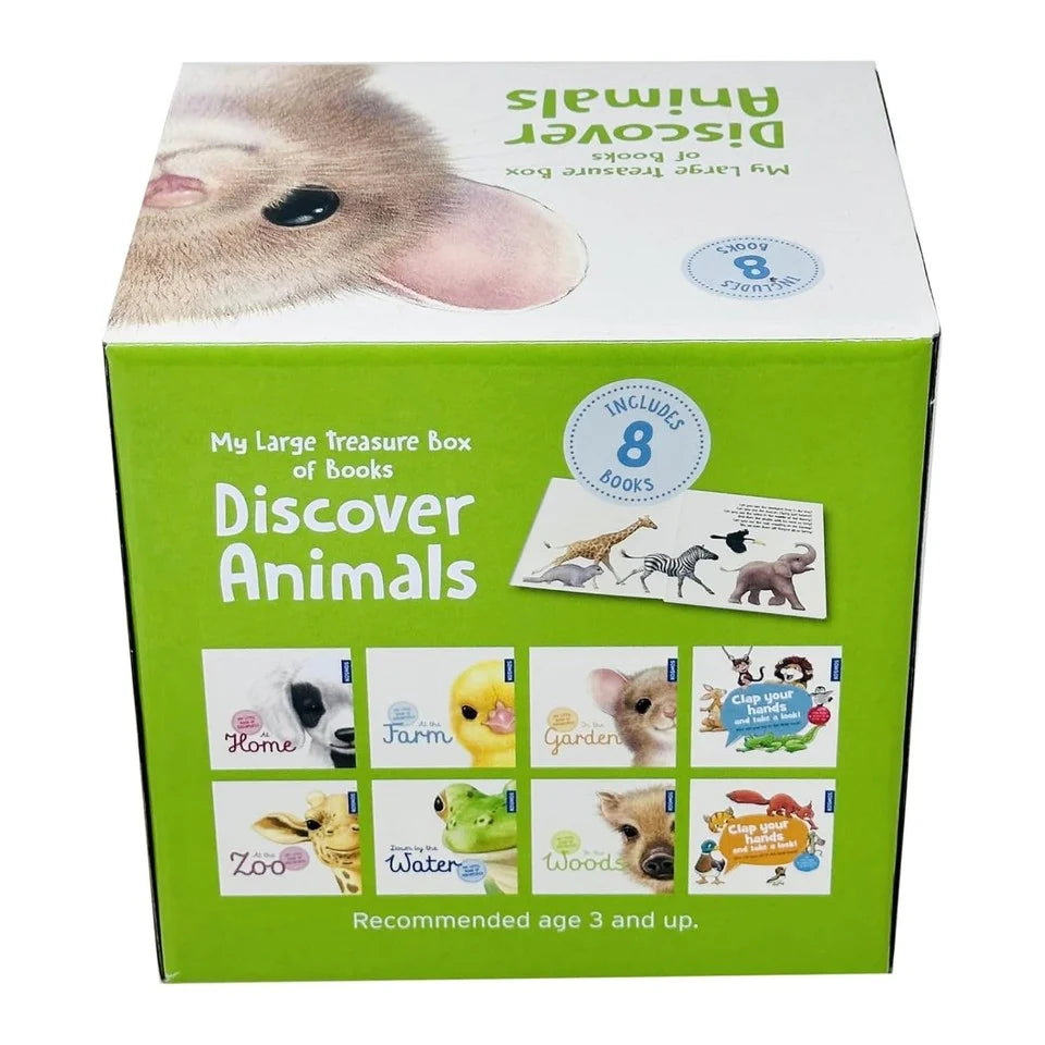Discover Animals 8 board book collection with Clap Your Hands and Take a Look titles