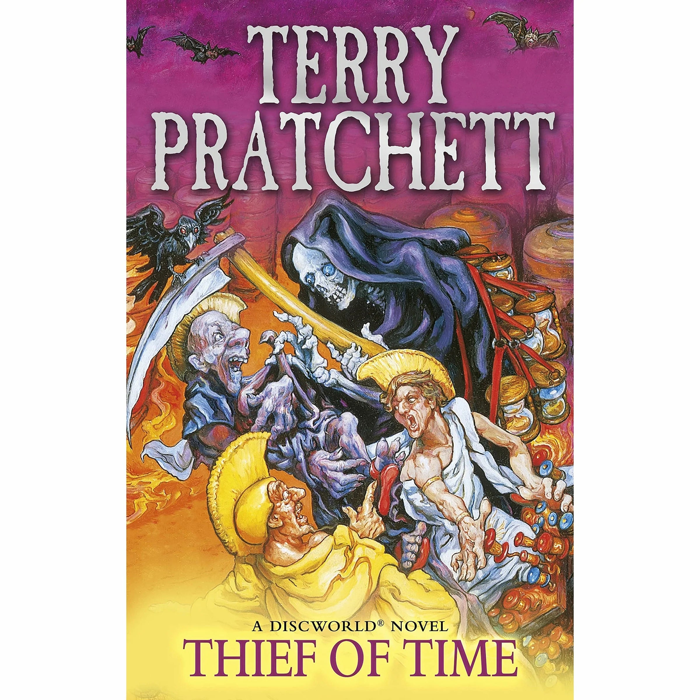 The Wee Free Men paperback cover, part of the Discworld Series 6 collection by Terry Pratchett