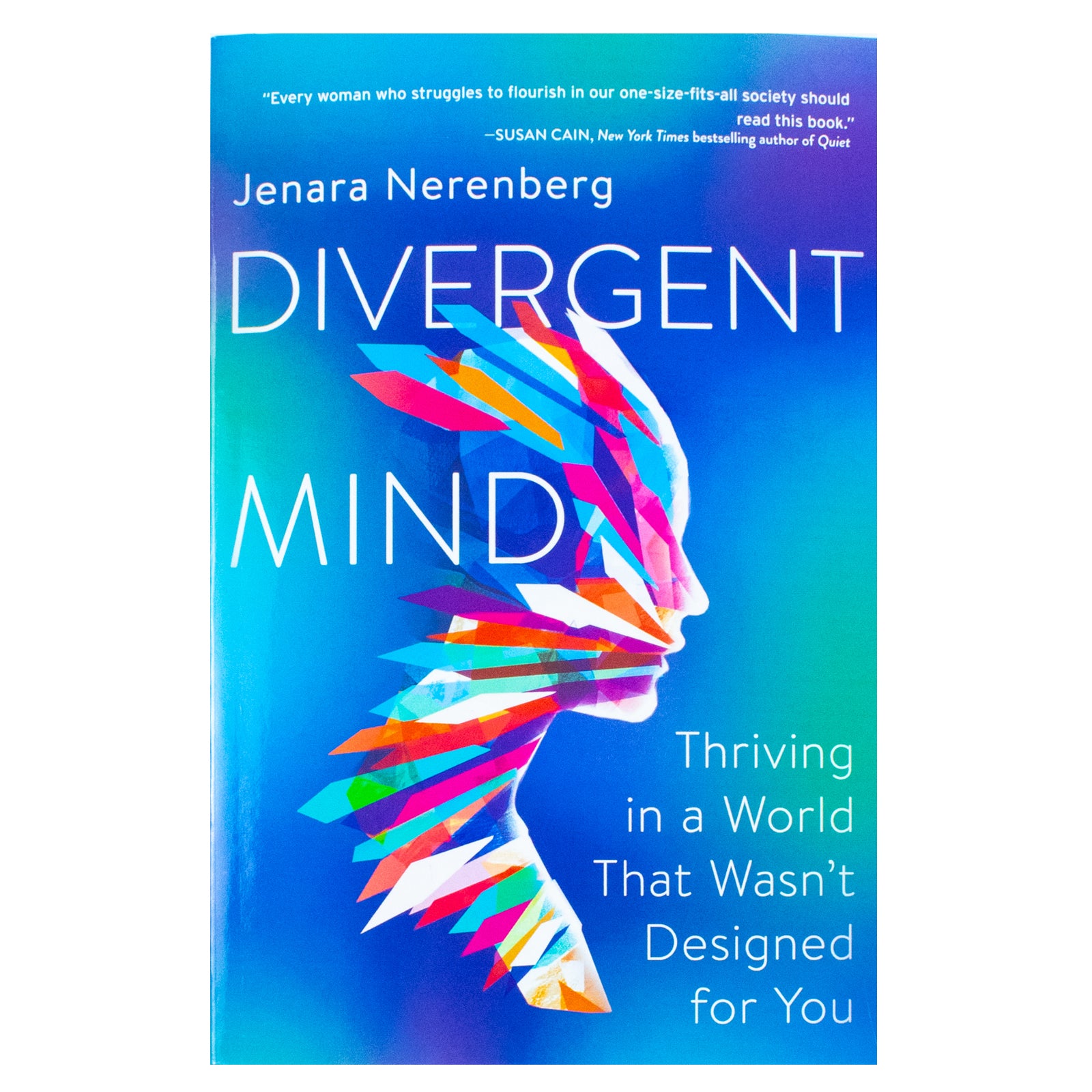 Divergent Mind by Jenara Nerenberg - Paperback book on neurodiversity in women, front cover detail