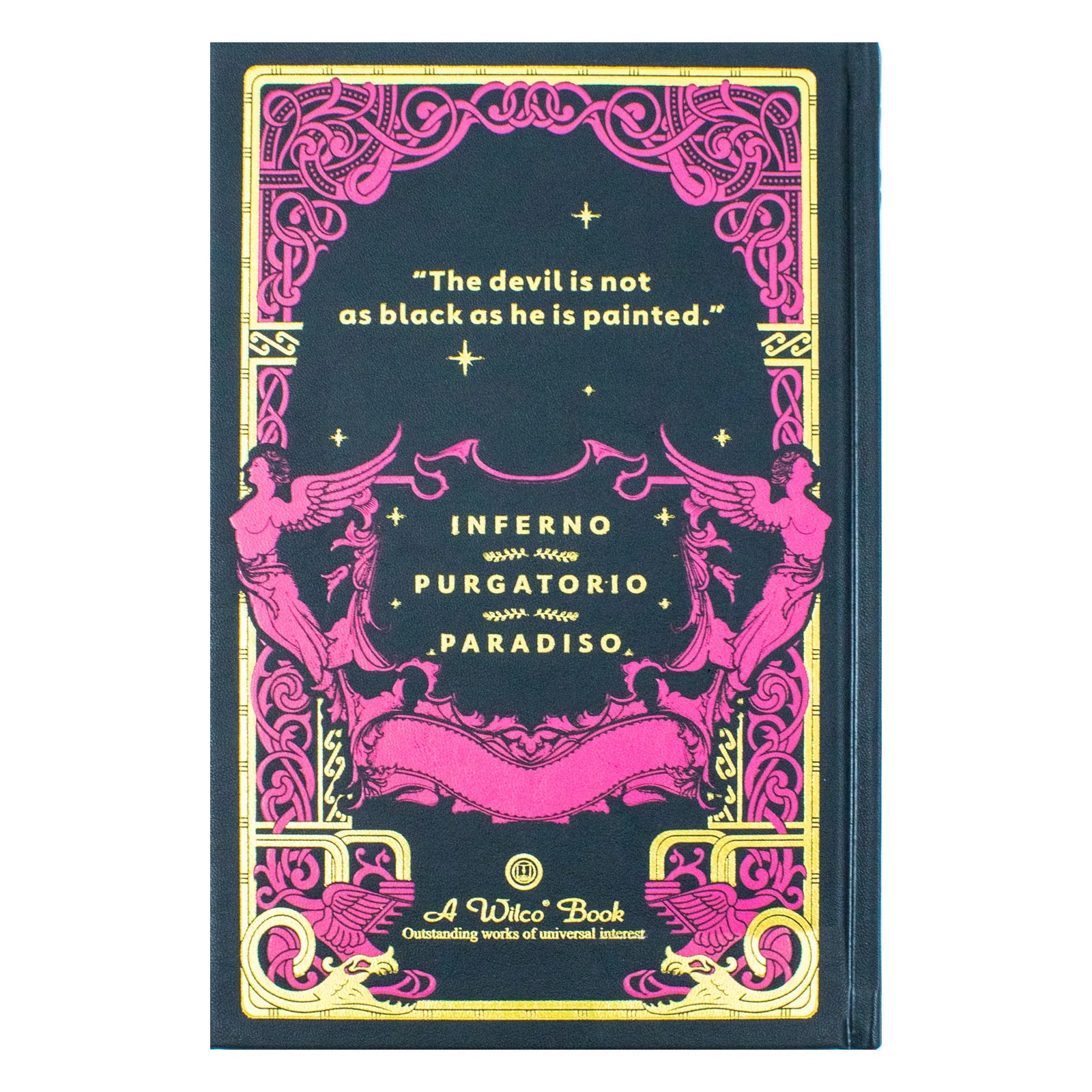 The Divine Comedy Dante Alighieri leather bound book open pages Inferno Purgatorio Paradiso