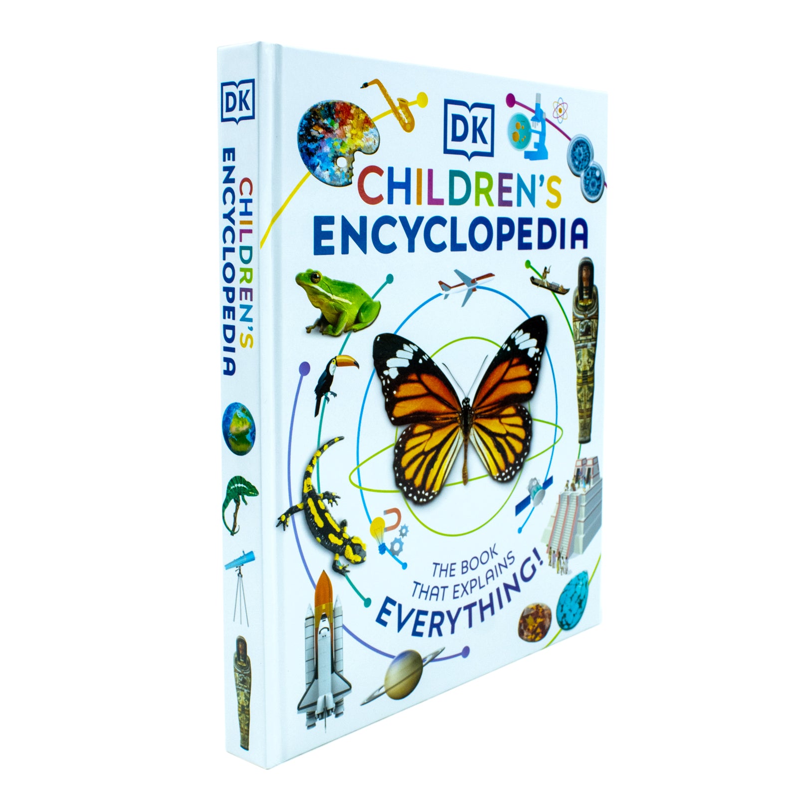 DK Children's Encyclopedia: The Book That Explains Everything - Hardback edition, interior spread for ages 7-9
