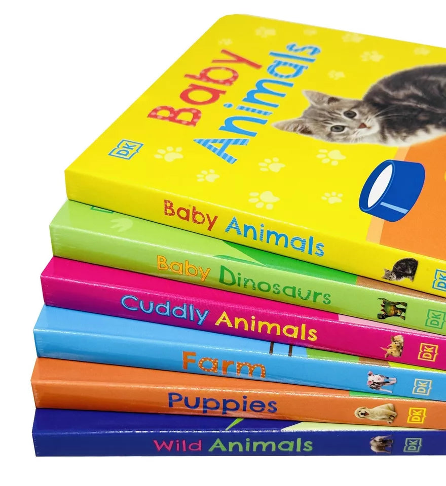 DK My Animal World board books including Baby Dinosaurs and Farm titles