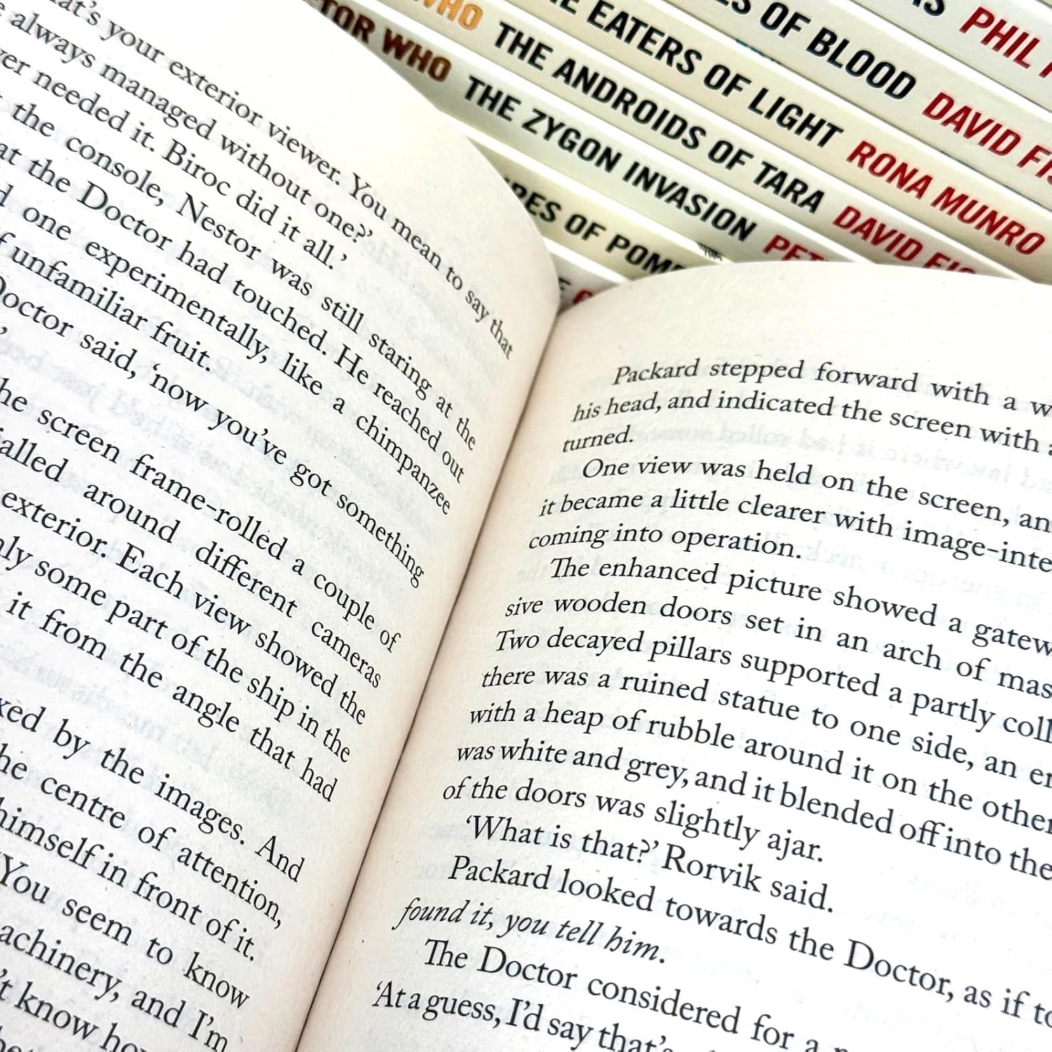 Doctor Who Target Collection 10 Books Set back covers showing paperback blurbs and ISBN details