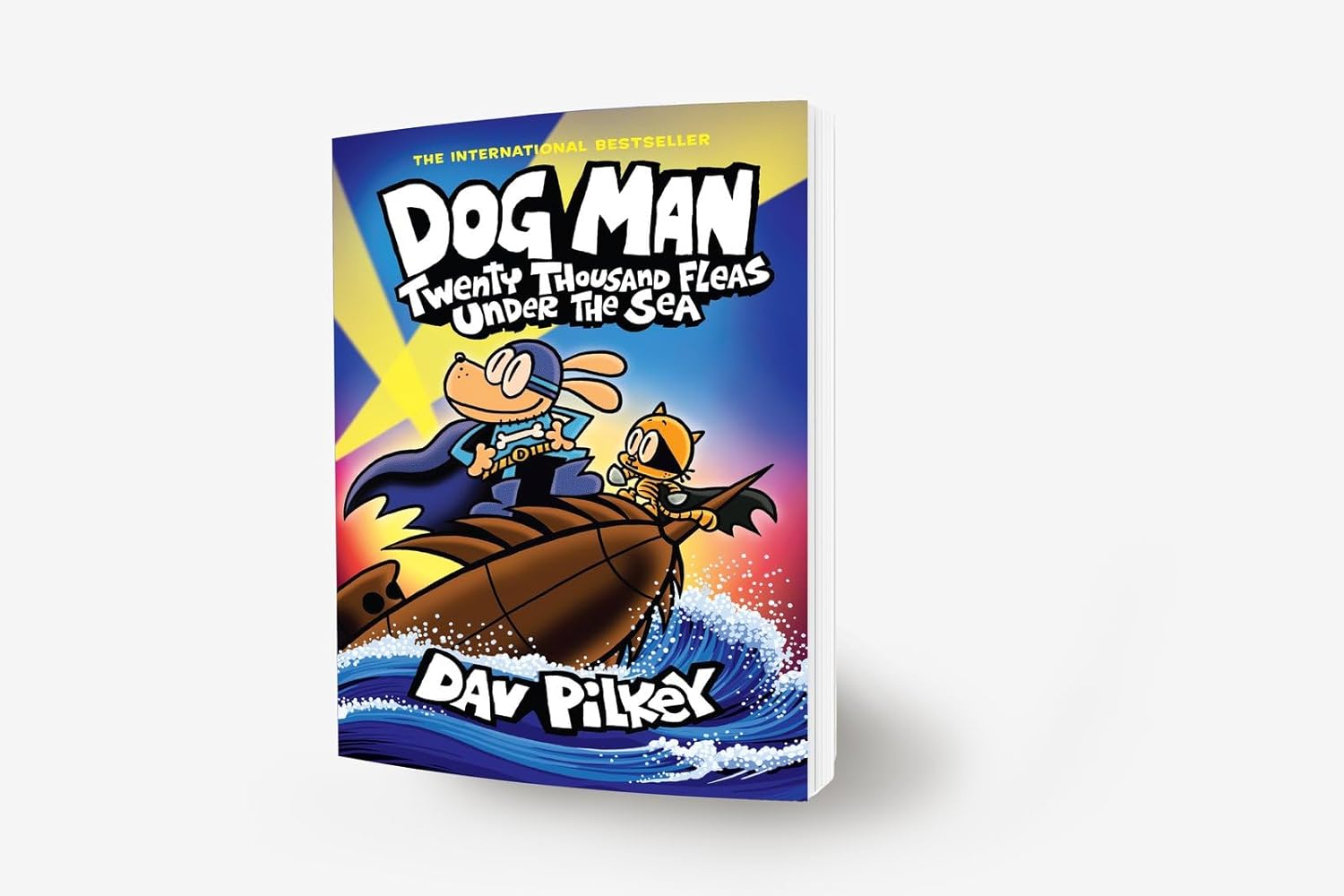 Dog Man 11: Twenty Thousand Fleas Under the Sea by Dav Pilkey - paperback graphic novel inside colour pages