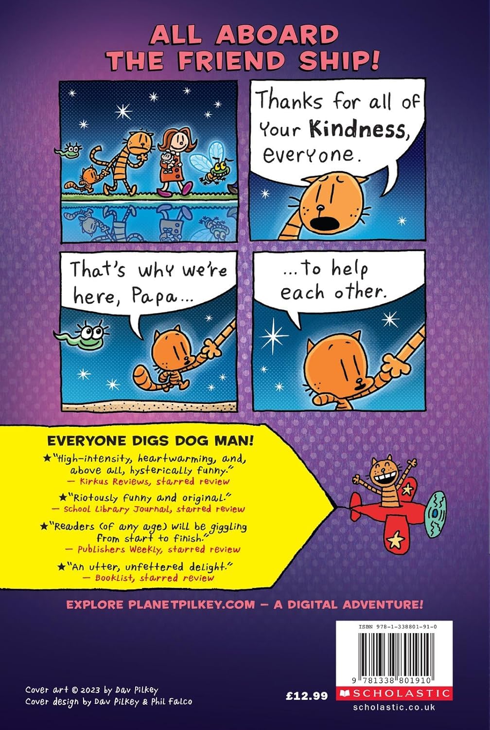 Dog Man 11: Twenty Thousand Fleas Under the Sea by Dav Pilkey - paperback graphic novel spine and cover view