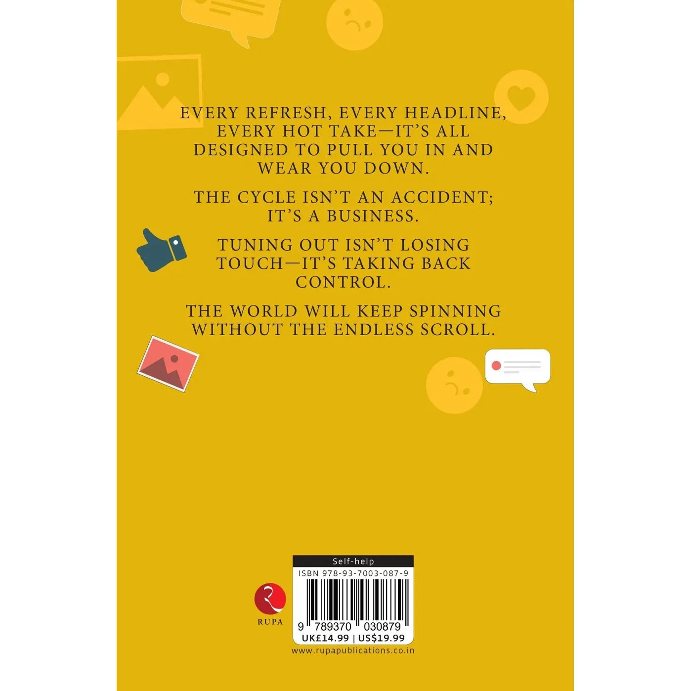 Full view of Doomscroll Detox: Reclaiming Your Brain in the Age of Clickbait paperback by Alvin Mercer