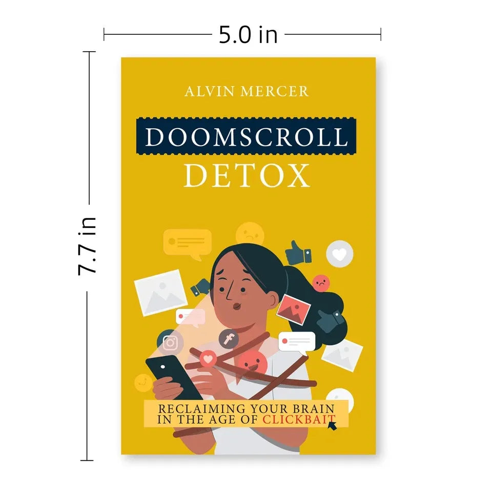 Doomscroll Detox by Alvin Mercer paperback book detail image
