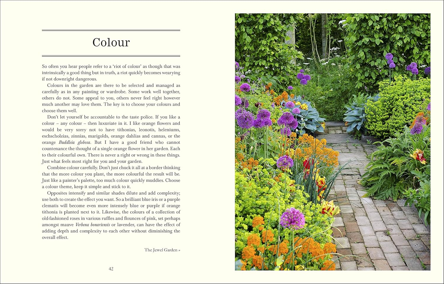 Down to Earth: Gardening Wisdom by Monty Don - Hardcover inside page on monthly gardening jobs