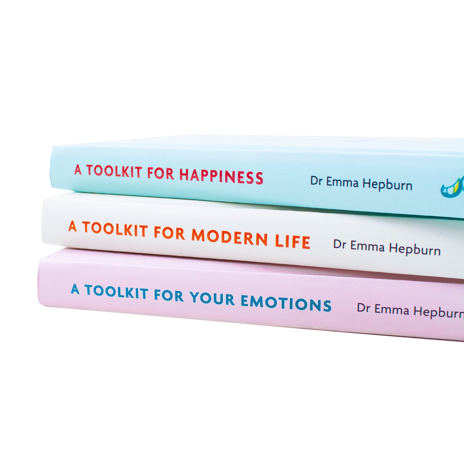 Back covers of Dr Emma Hepburn Toolkit 3 Book Collection Set - Hardback self help books