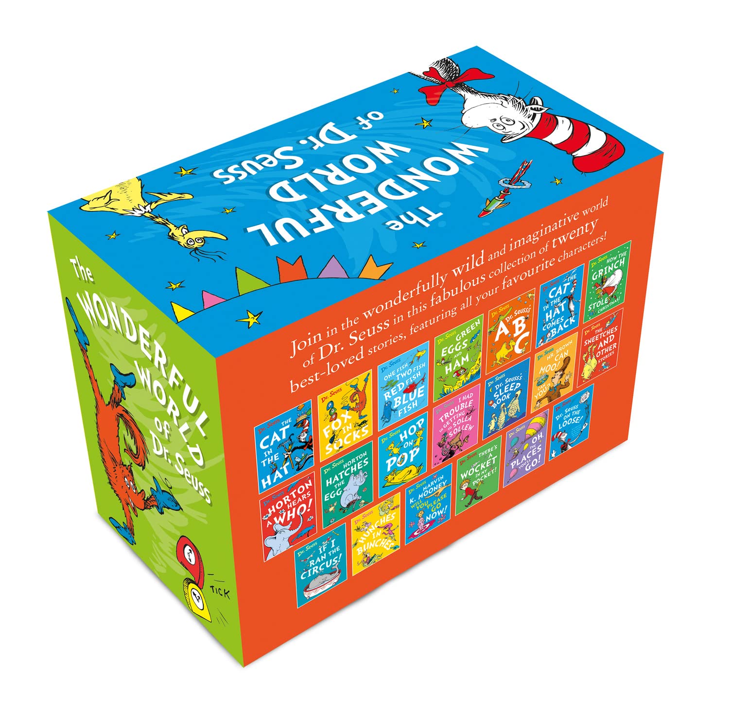 The Wonderful World of Dr Seuss hardback collection set showing individual storybooks