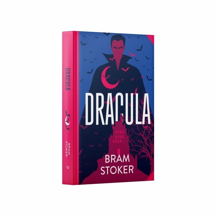 Dracula by Bram Stoker hardback spine and cover detail, sprayed edge classic fiction edition