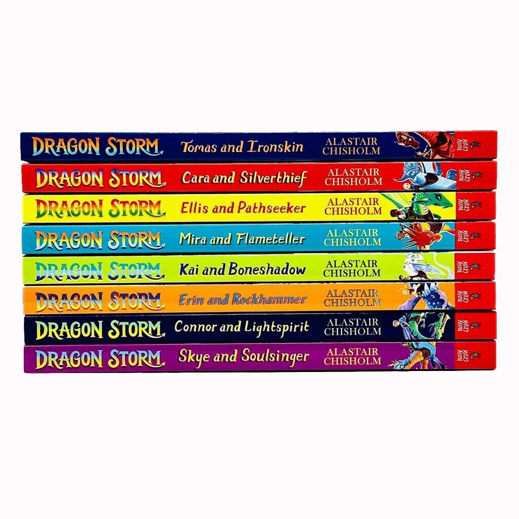 Dragon Storm 8 Book Collection Set by Alastair Chisholm - full paperback box set showing all eight titles