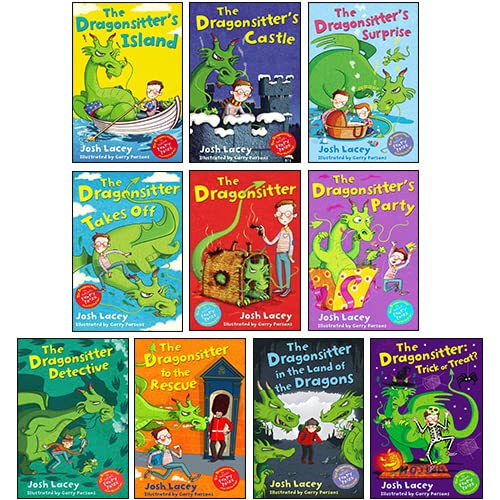 The Dragonsitter Series 10 Books Collection Set by Josh Lacey - illustrated paperback chapter books, ages 7-9 - image 2