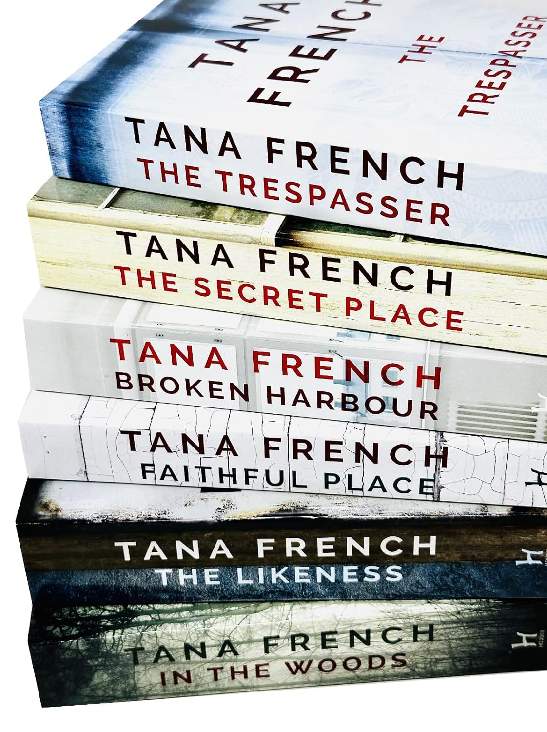 Dublin Murder Squad Series 6 Books Collection Set by Tana French - full paperback box set spines and covers