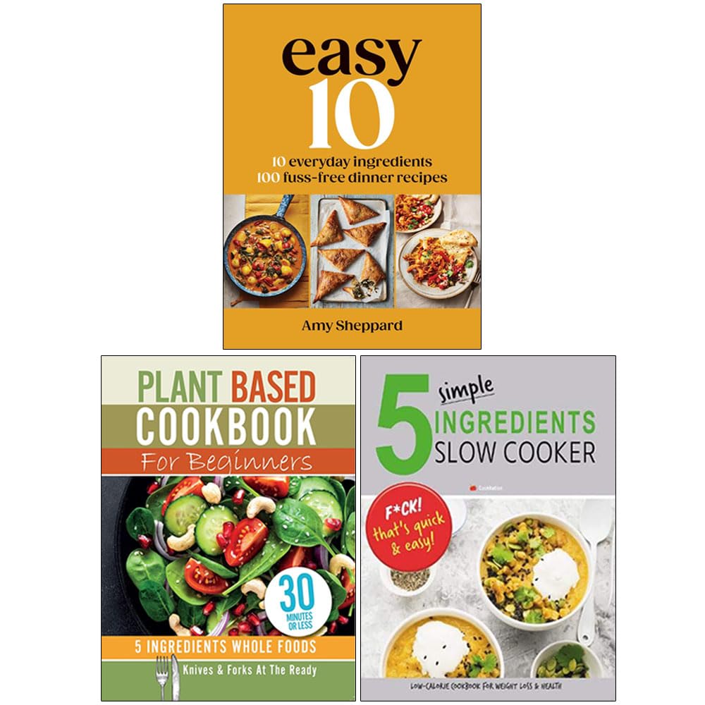 Easy 10 by Amy Sheppard and Iota beginner cookbooks 3 book cookery collection set cover
