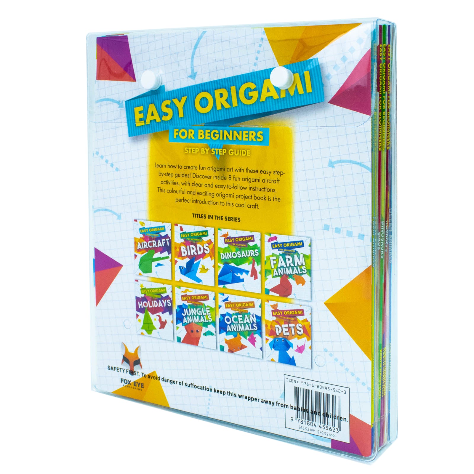 Easy Origami For Beginners 8 Book Collection Set - Holidays, Jungle Animals, Ocean Animals, Pets - Paperback