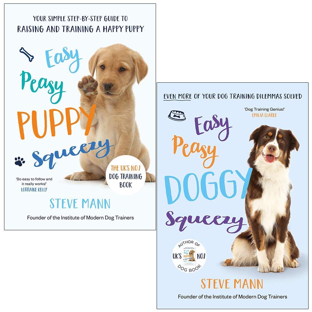 Easy Peasy Puppy Squeezy by Steve Mann - Paperback Puppy Training Book Cover