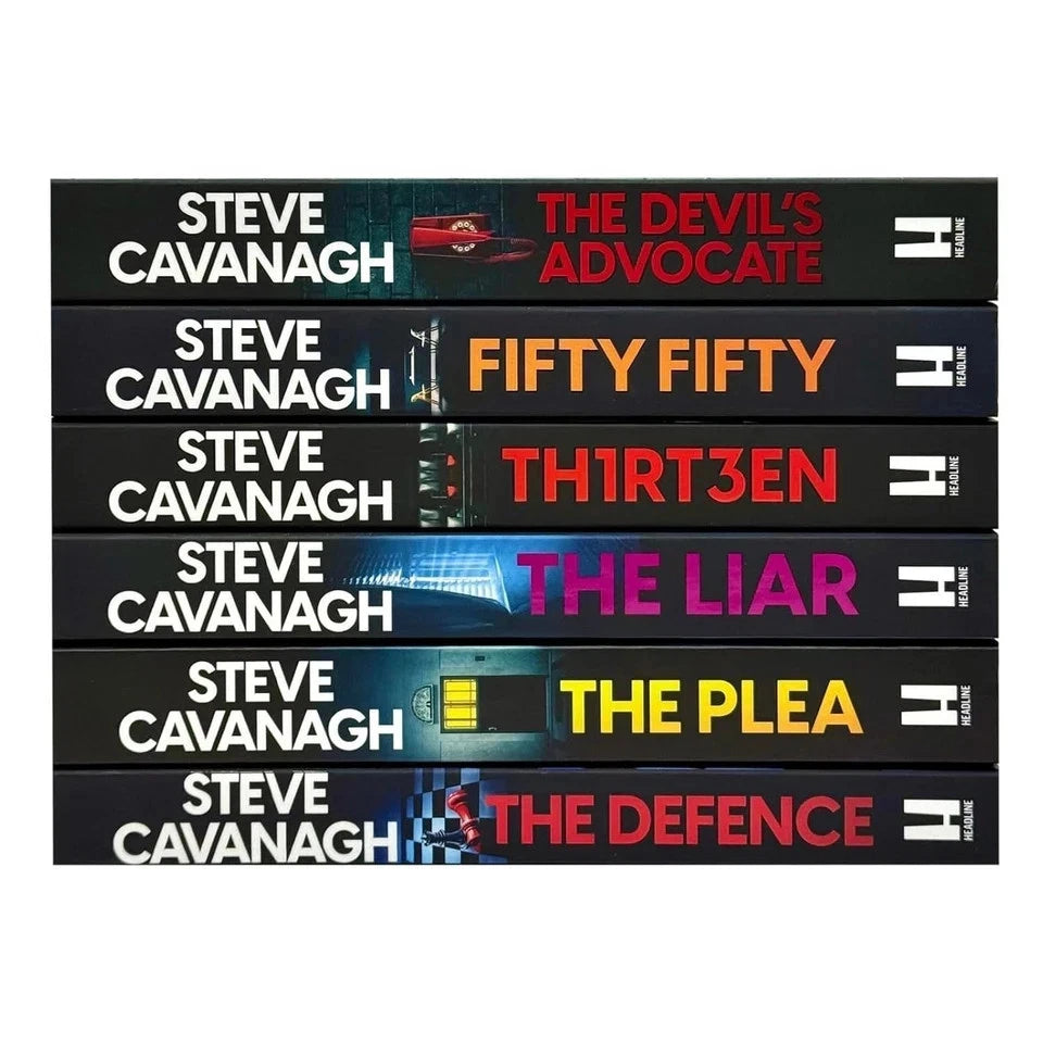 Eddie Flynn Series 6 Book Paperback Set by Steve Cavanagh - front cover collection view