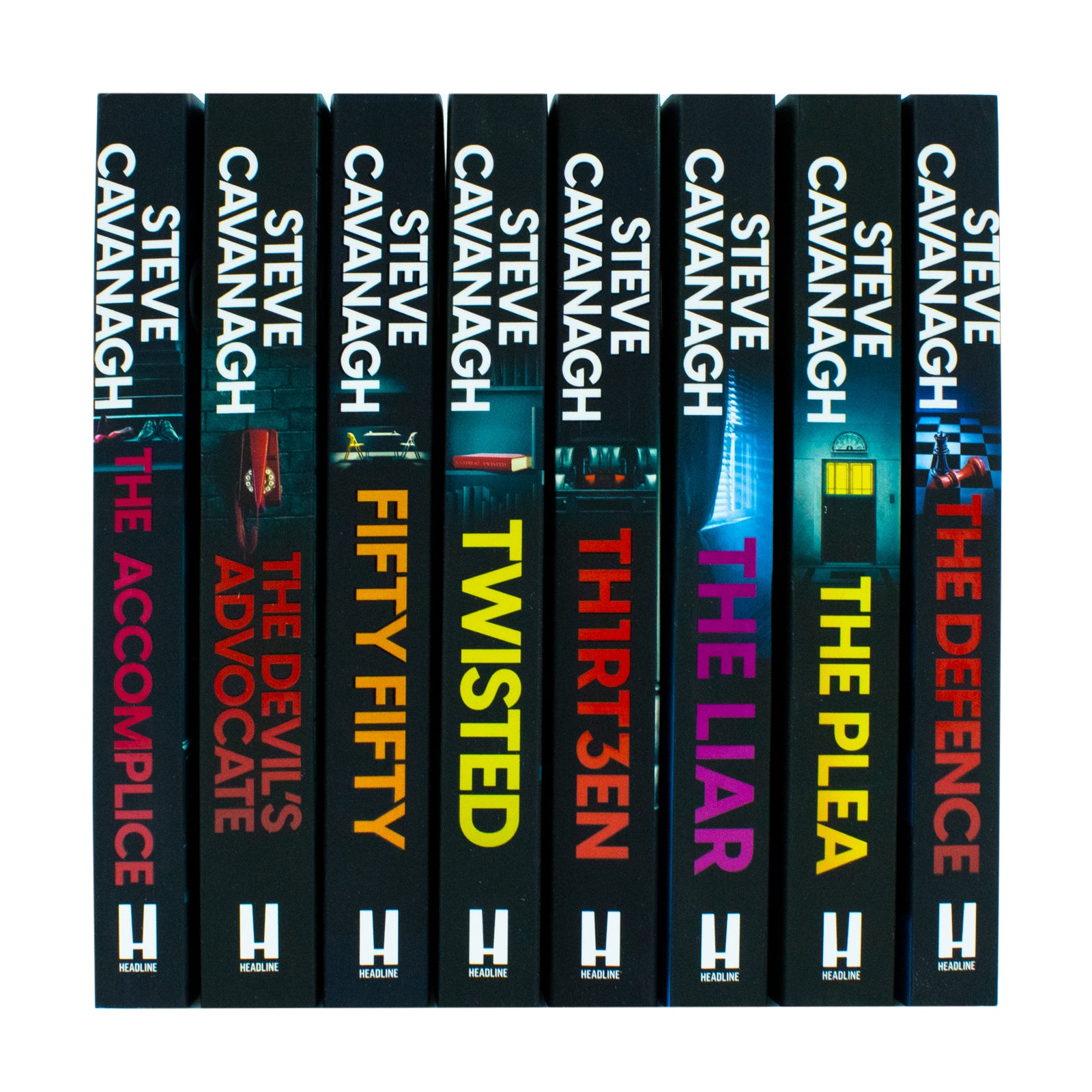 Eddie Flynn Series 8 Books Collection Set by Steve Cavanagh - paperback thriller collection front covers