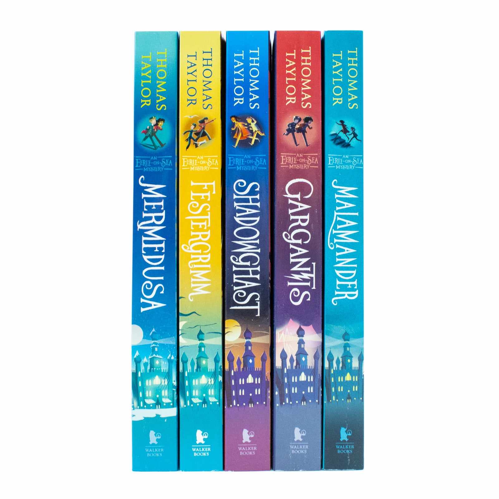 Eerie-on-Sea Mystery Series 5 Book Collection Set by Thomas Taylor - Malamander, Gargantis, Shadowghast, Festergrimm, Mermedusa - Paperback - Ages 8-12