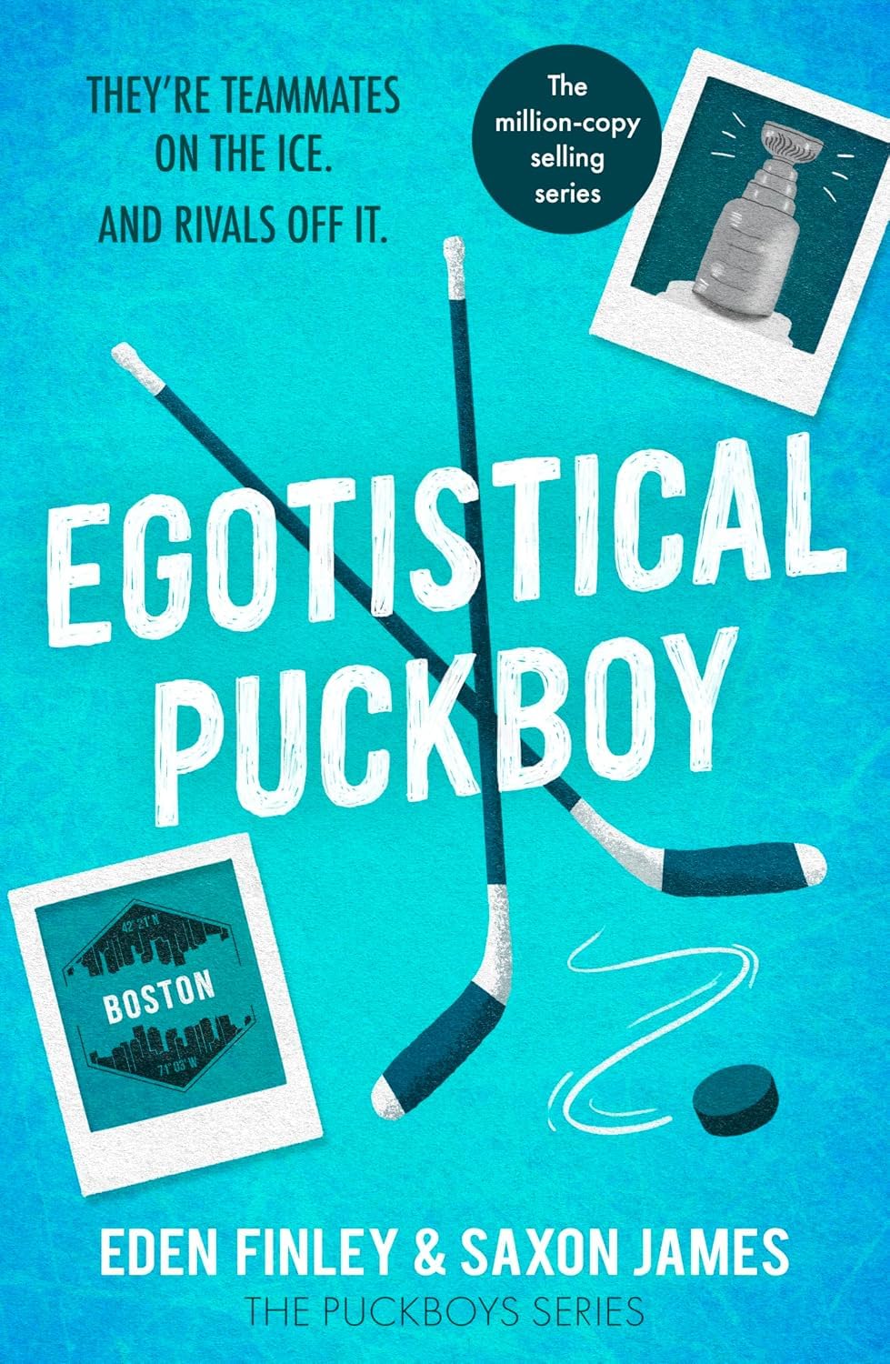 Egotistical Puckboy by Saxon James and Eden Finley paperback cover, Puckboys series book 1