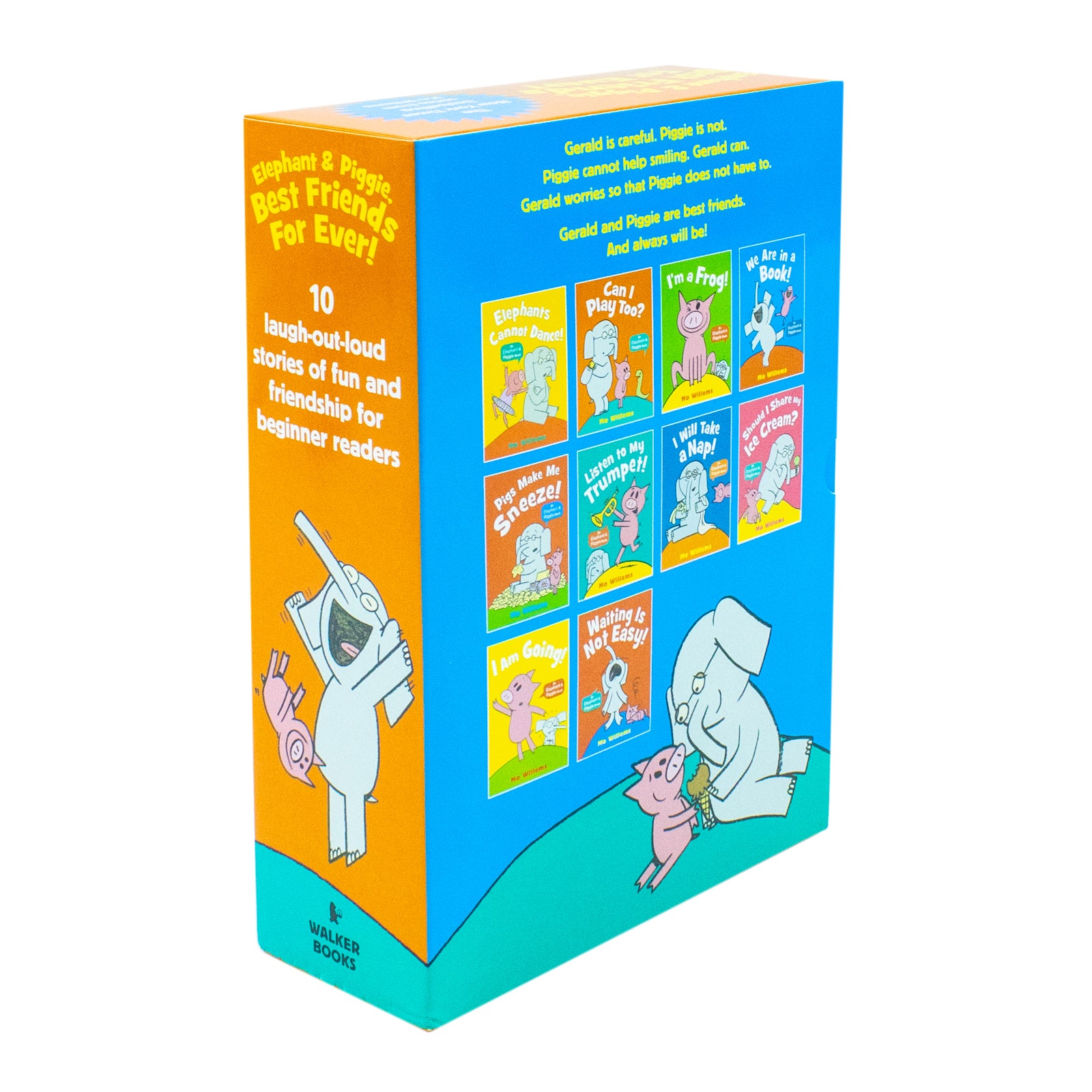 Elephant & Piggie Best Friends For Ever paperback box set spines showing all 10 titles