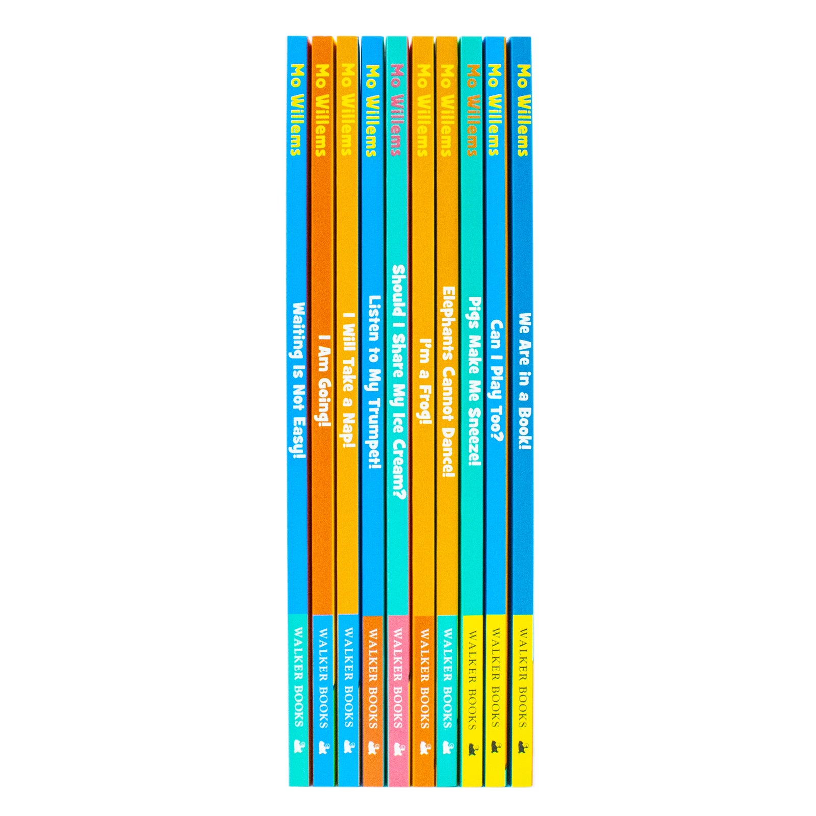 Elephant & Piggie Best Friends For Ever 10 book collection set open showing illustrations