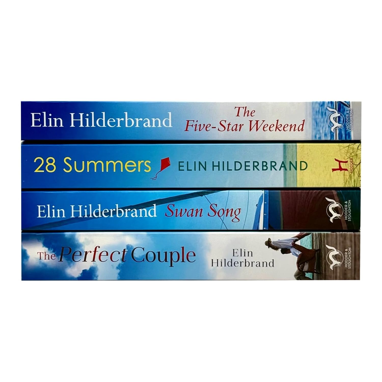 Elin Hilderbrand 4 Books Collection Set paperback book cover, adult fiction Nantucket novels