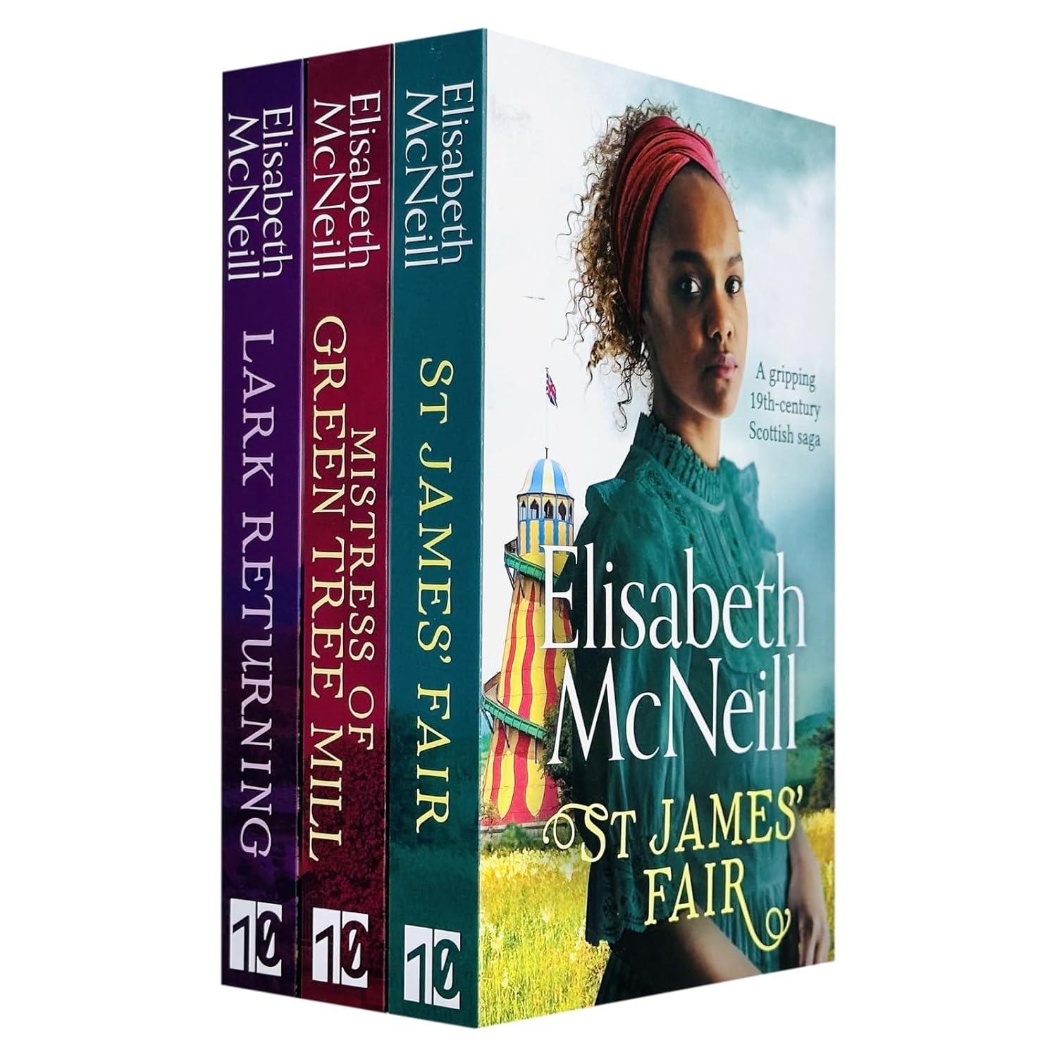 Elisabeth McNeill 3 Books Collection Set - St James' Fair, Mistress of Green Tree Mill, Lark Returning - Paperback cover