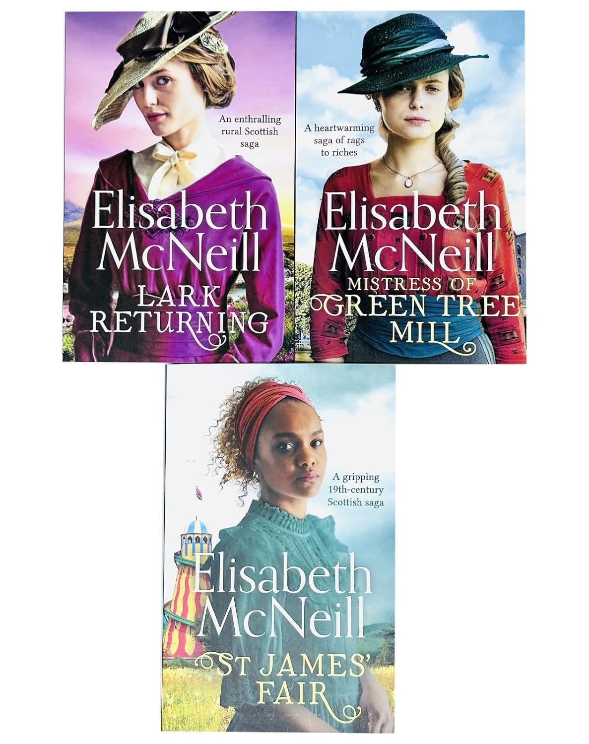 Elisabeth McNeill Scottish Historical Saga Paperback Set - St James' Fair book cover