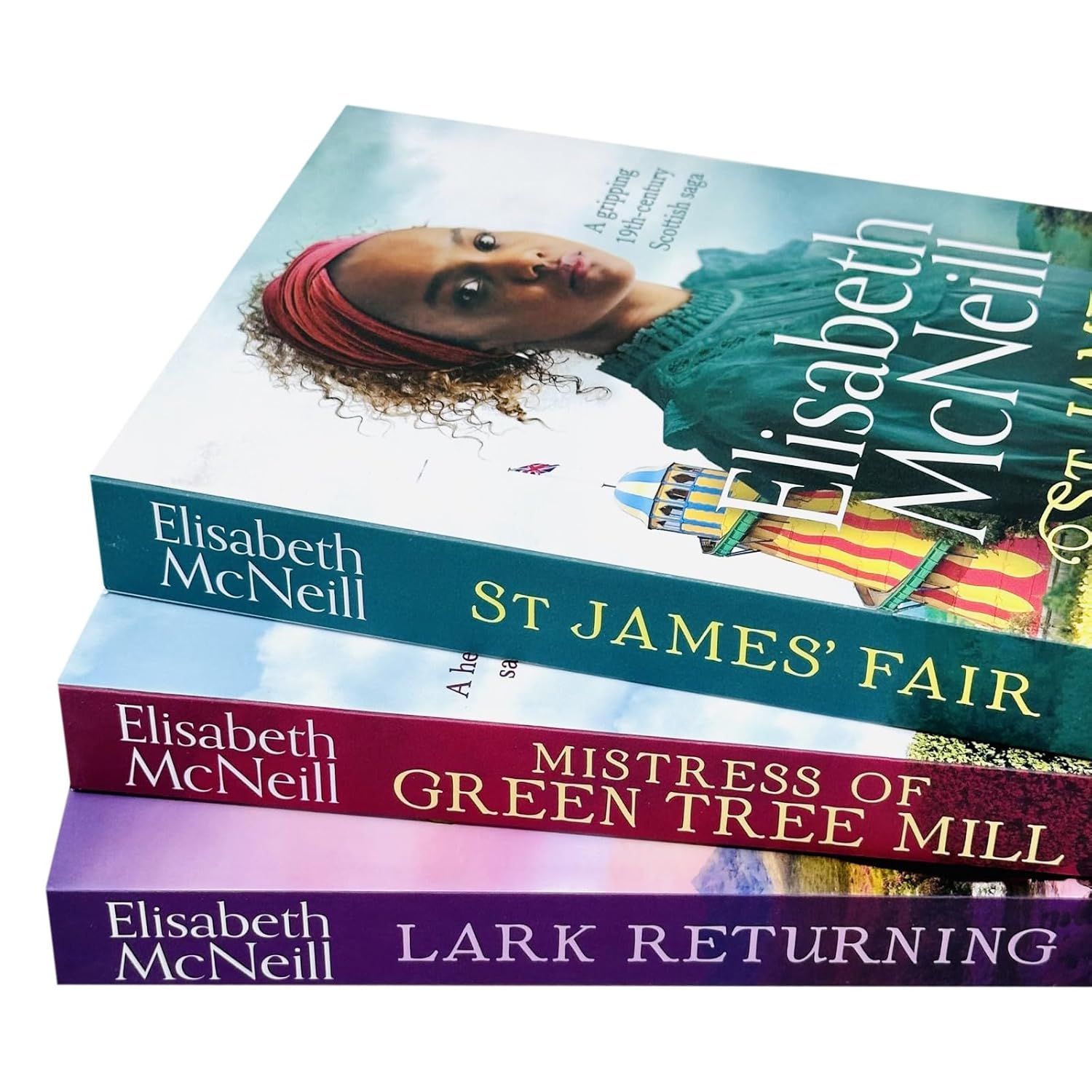 Elisabeth McNeill Scottish Historical Saga Paperback Set - Mistress of Green Tree Mill book cover