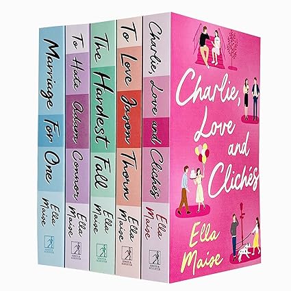 Ella Maise 5 Books Collection Set - Charlie Love and Clichés, To Love Jason Thorn, The Hardest Fall, To Hate Adam Connor, Marriage for One - Paperback romance box set