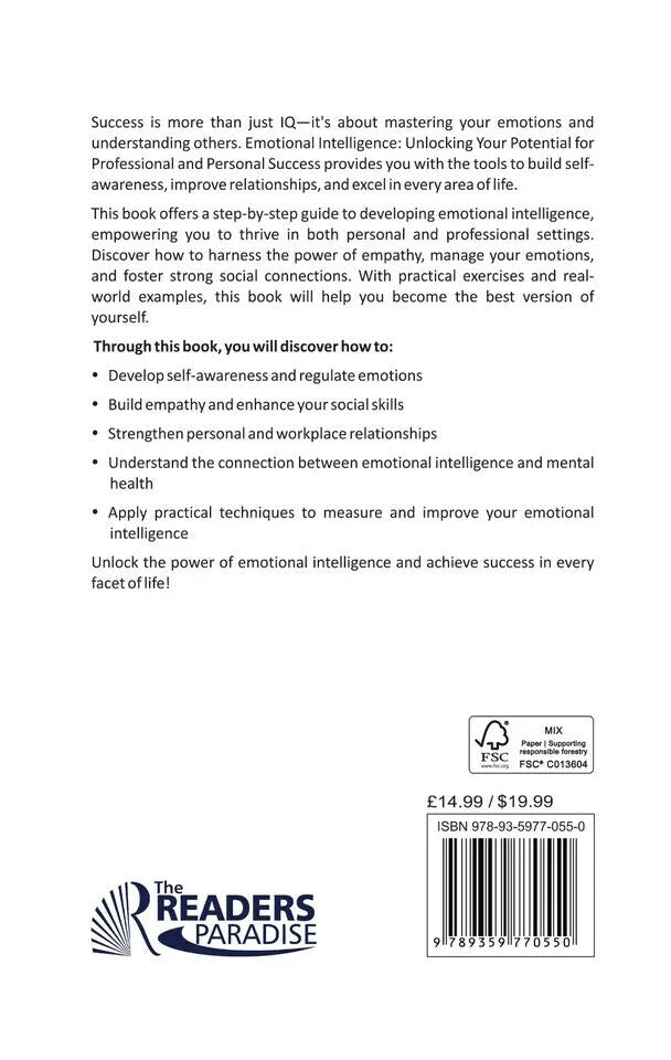 Emotional Intelligence: Unlocking Your Potential by Dr. N. Gosain - Paperback book detail image