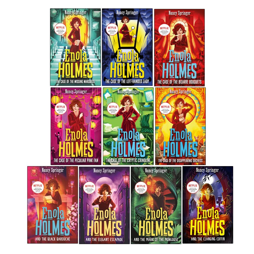 Enola Holmes 10 Books Collection Set by Nancy Springer - Young Adult Paperback Mystery Series