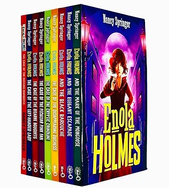 Enola Holmes 9 Books Collection Set by Nancy Springer - paperback box set covers, Ages 9-12
