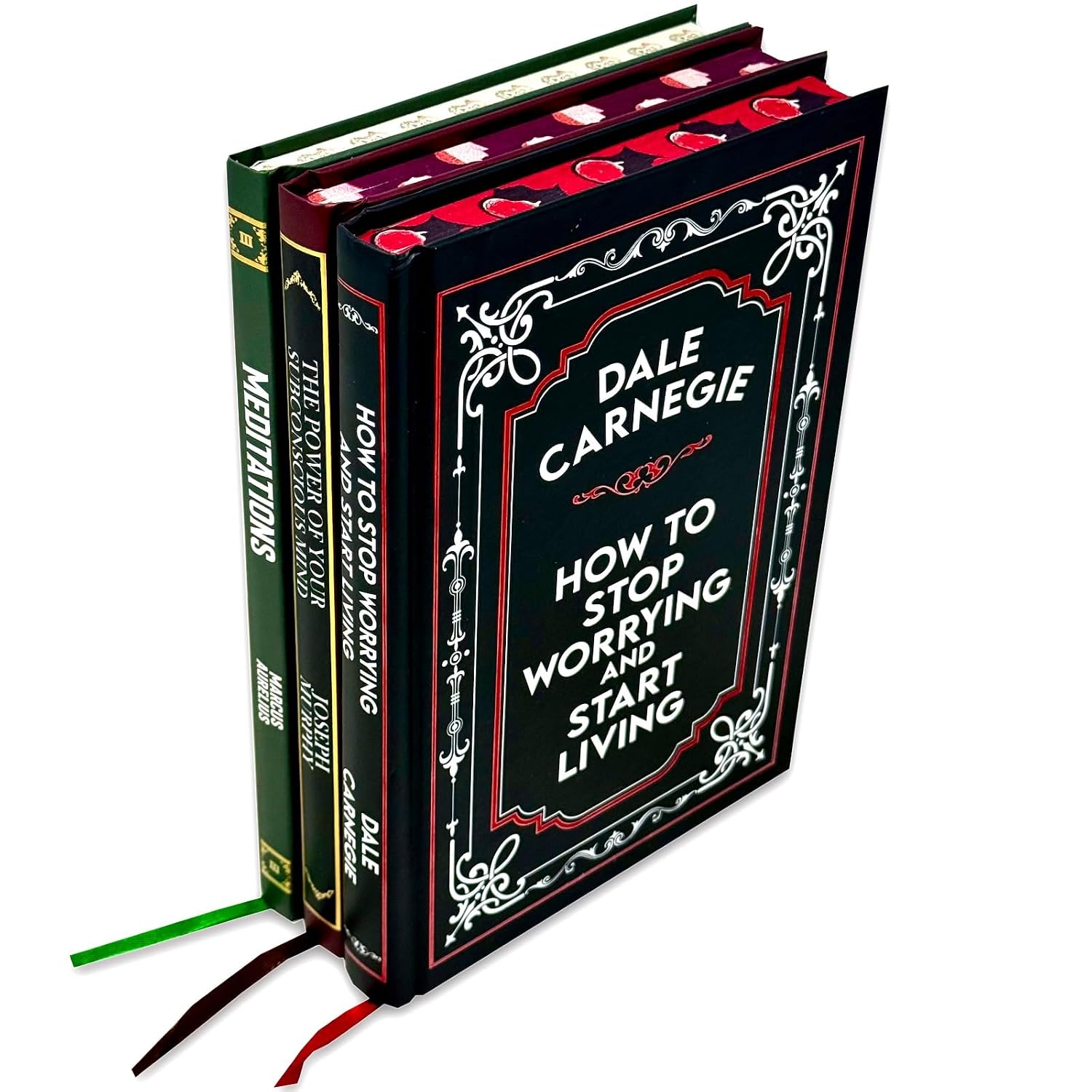 Essential Self-Development Collection 3 hardback books set - How to Stop Worrying and Start Living, The Power of Your Subconscious Mind and Meditations