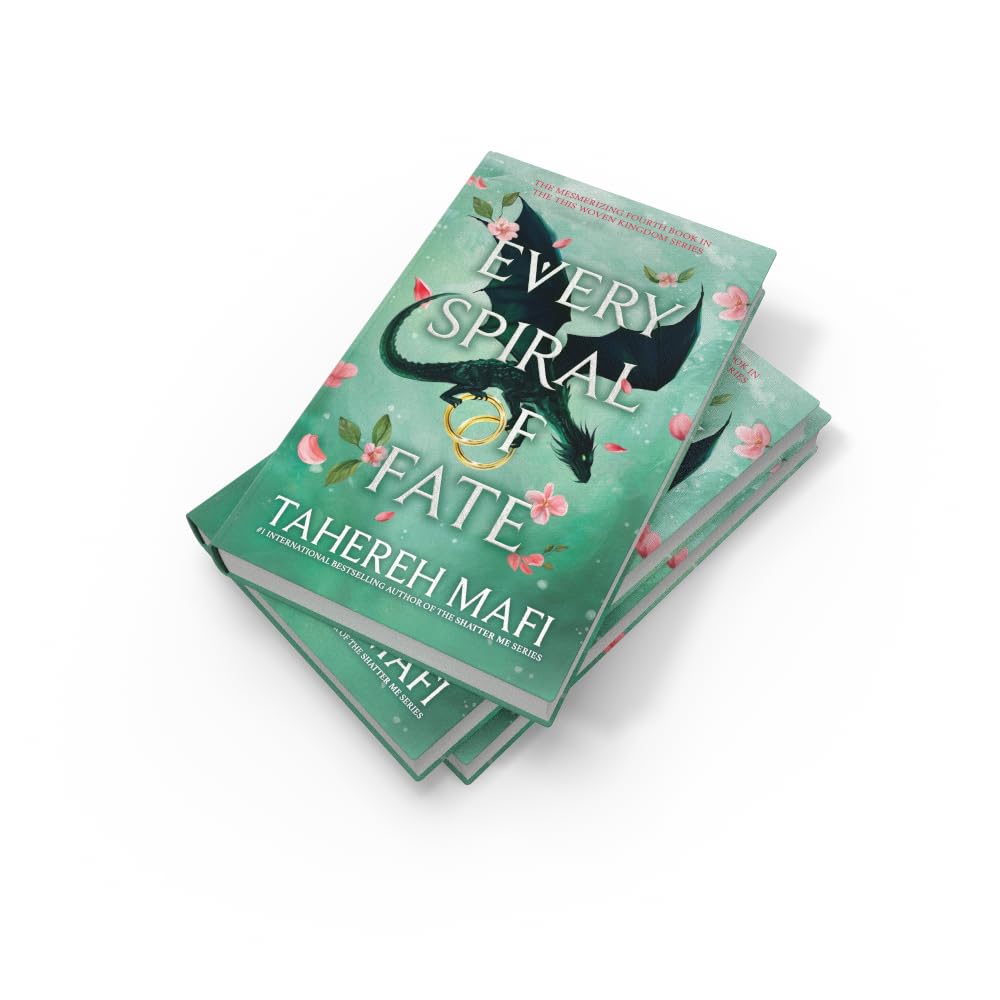 Every Spiral of Fate by Tahereh Mafi - This Woven Kingdom Book 4 - Hardback spine detail
