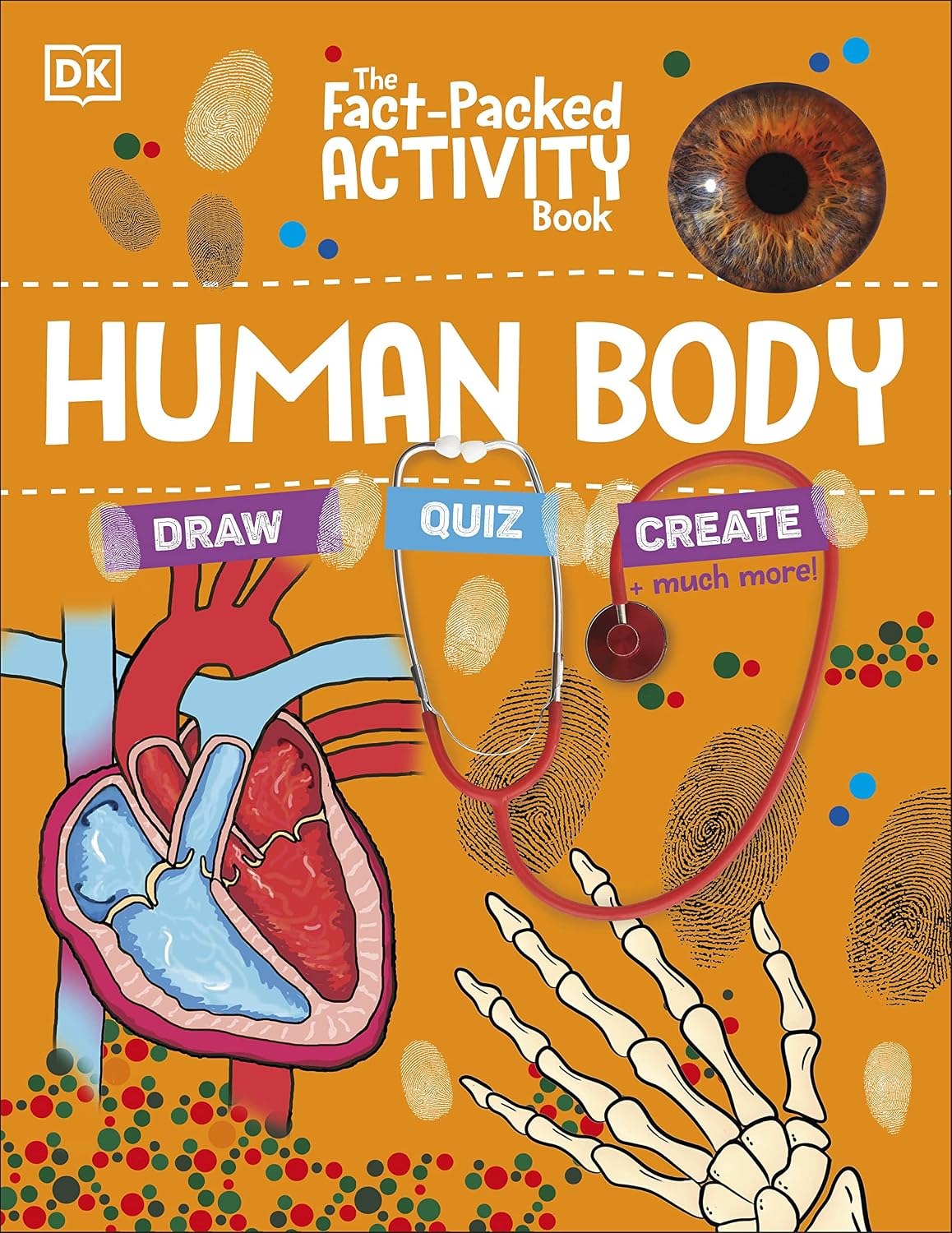 The Fact-Packed Activity Book: Human Body by DK - paperback cover, ages 5-9 activity book