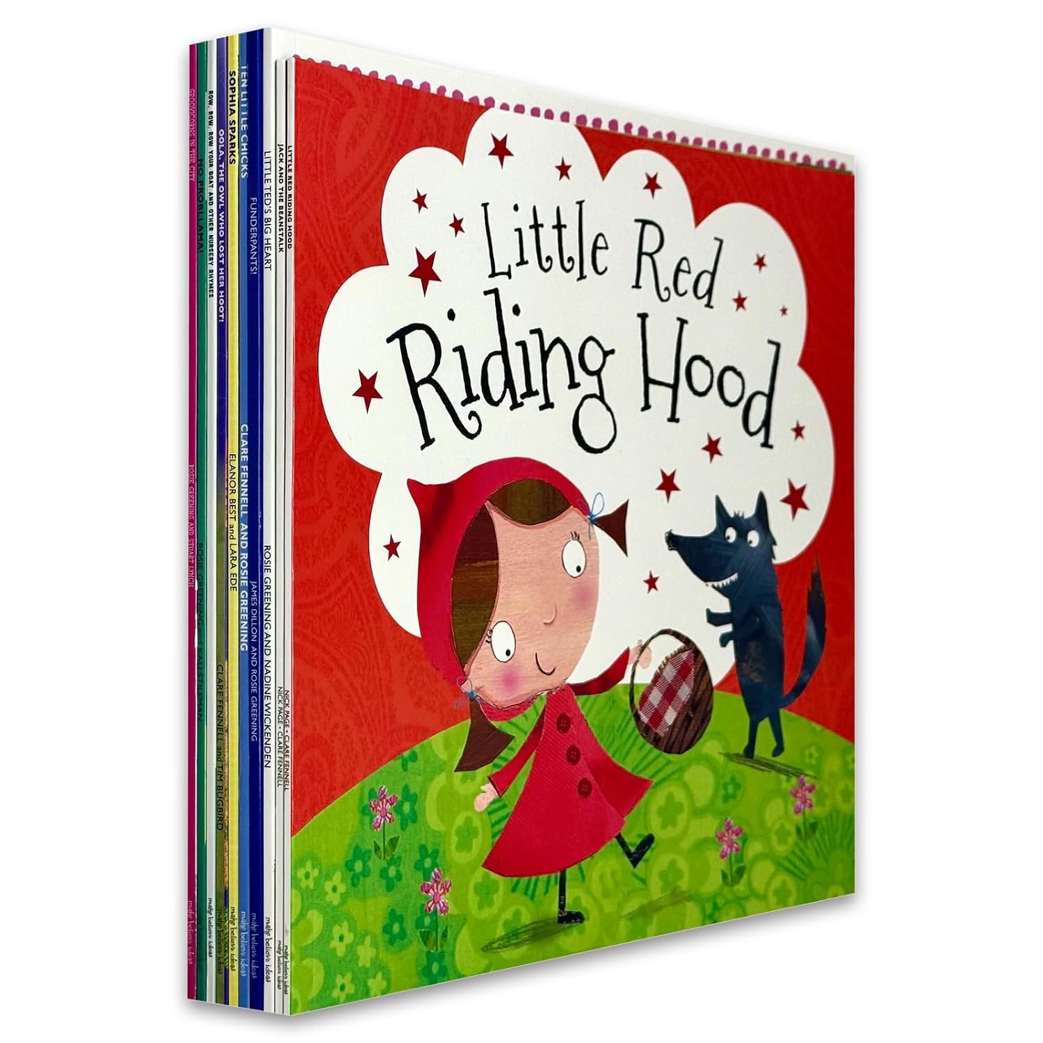 Fairy Tales and Nursery Rhymes 10 Books Collection Set paperback for ages 3-7, front cover artwork