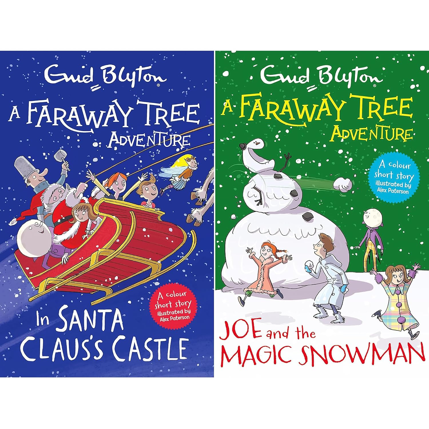 Full 10 book Faraway Tree Adventures collection set by Enid Blyton showing back cover details