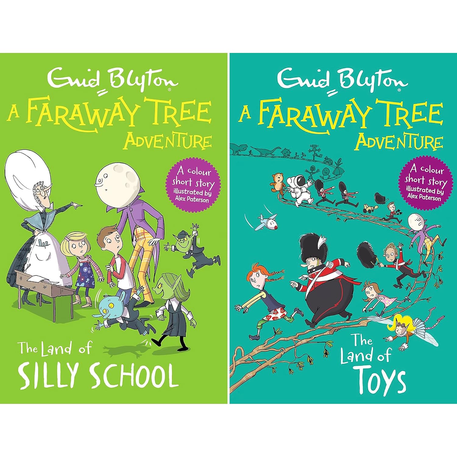 The Land of Toys and The Land of Dreams paperback books from the Faraway Tree Adventures collection