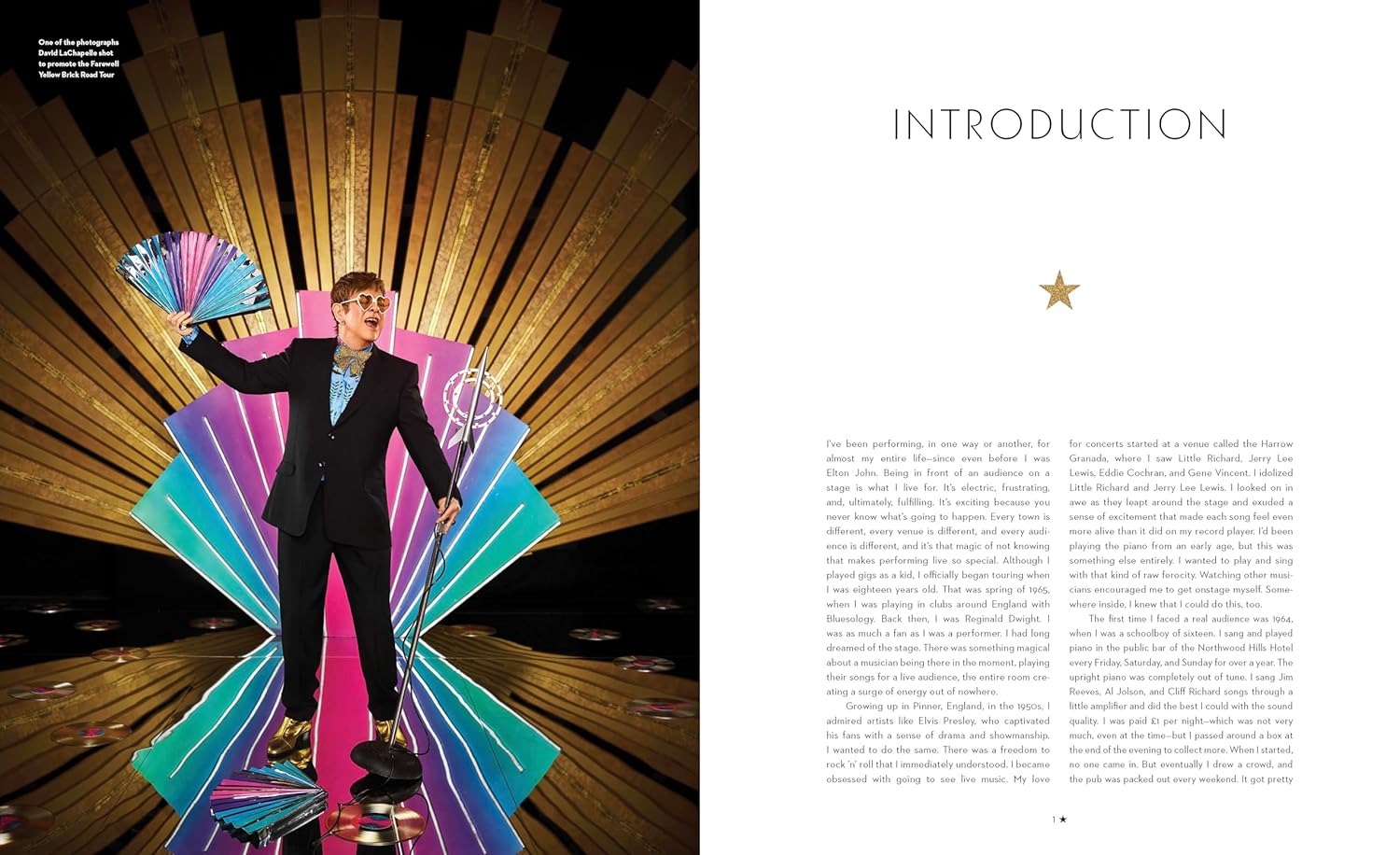 Farewell Yellow Brick Road: Memories of My Life on Tour by Elton John - hardback memoir back cover