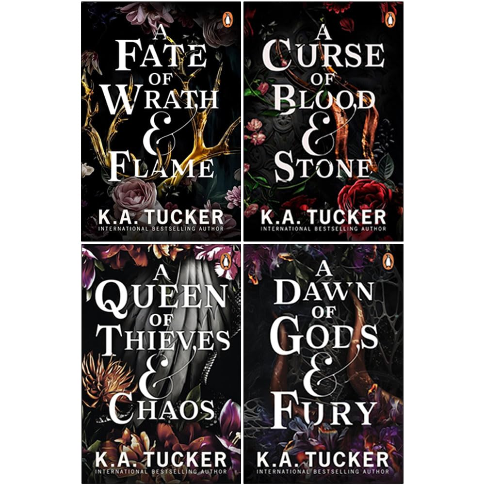 A Queen of Thieves and Chaos paperback cover - Fate & Flame series by K.A. Tucker