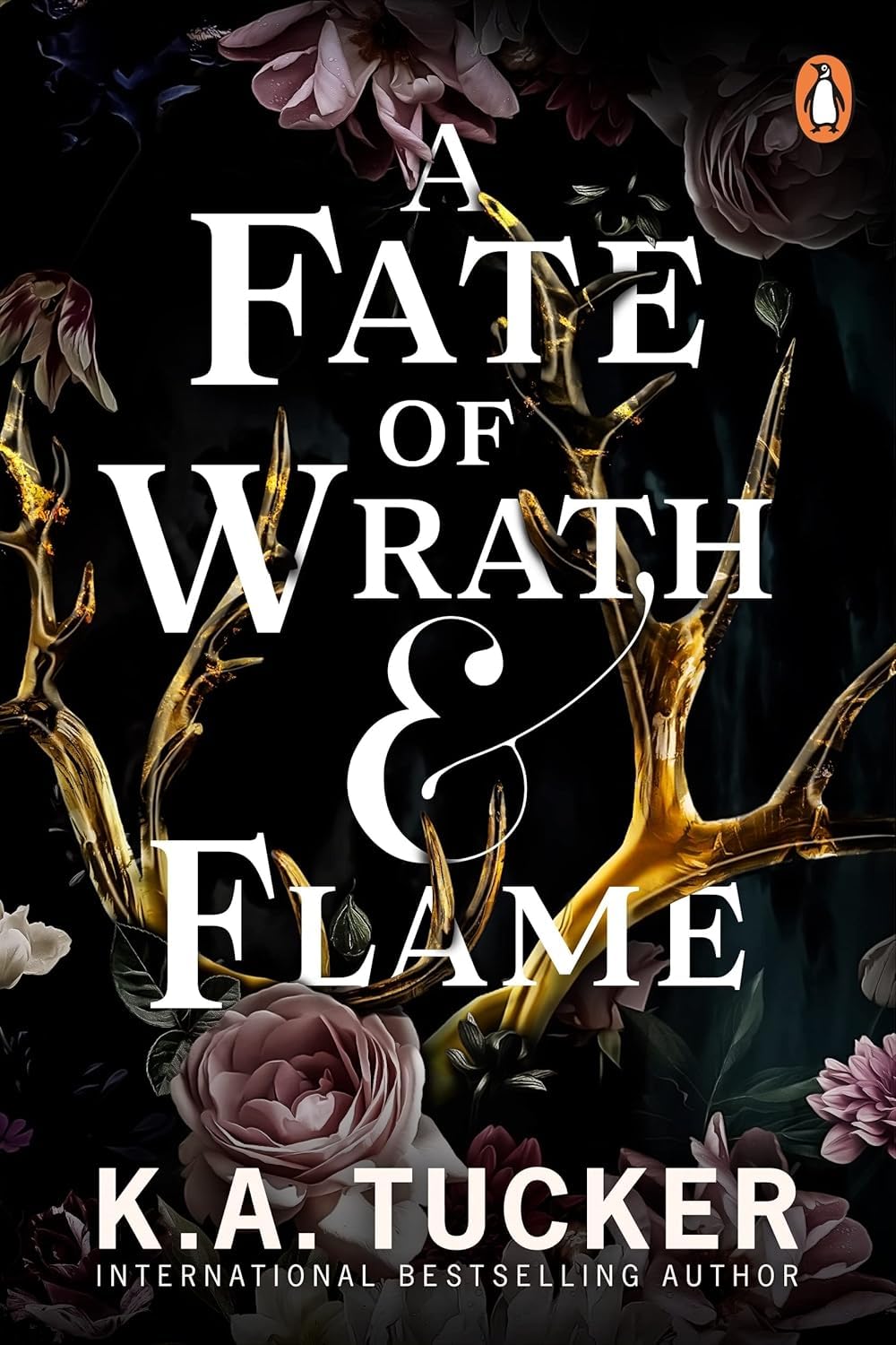 A Dawn of Gods and Fury paperback cover - Fate & Flame series by K.A. Tucker