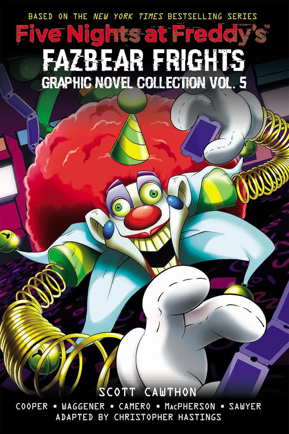 Five Nights at Freddy's Fazbear Frights Graphic Novel Collection 5 book paperback set by Scott Cawthon for ages 9-12